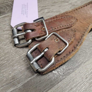 Miracle Leather Cribbing Collar *gc, dirty, hair, stains, scrapes, stiff, dents