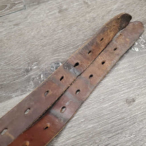 Miracle Leather Cribbing Collar *gc, dirty, hair, stains, scrapes, stiff, dents
