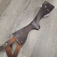 Miracle Leather Cribbing Collar *gc, dirty, hair, stains, scrapes, stiff, dents
