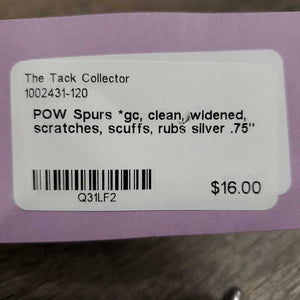 POW Spurs *gc, clean, widened, scratches, scuffs, rubs