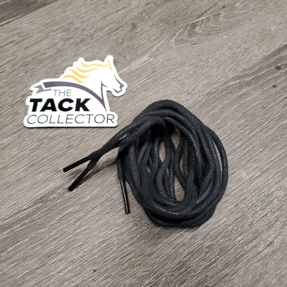 2 Thick Round Field Boot Laces, bag *gc, rubs