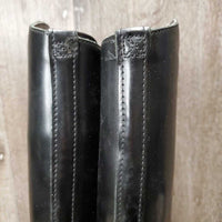 Field Boots, Pull On, Black Plastic Forms *gc, clean, creased, crumpled foot
