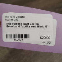 Rsd Padded Soft Leather Browband *xc/like new
