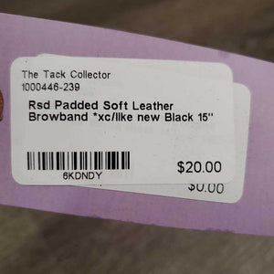 Rsd Padded Soft Leather Browband *xc/like new