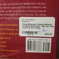 Klaus Balkenhol Training Methods by Britta Schoffman *vgc, mnr rubs, crease & bent edges