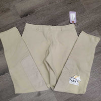 Hvy Cotton Breeches *gc, older, rubs, pills, puckered knees
