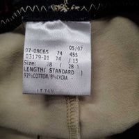 Hvy Cotton Breeches *gc, older, rubs, pills, puckered knees