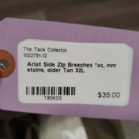 Side Zip Breeches *xc, mnr stains, older
