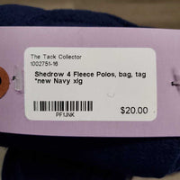 4 Fleece Polos, bag, tag *new

