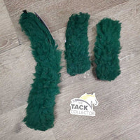 3 Long Fleece Halter Fuzzies *gc, clean, clumpy, hair, older?
