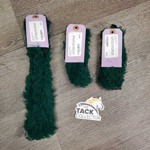 3 Long Fleece Halter Fuzzies *gc, clean, clumpy, hair, older?