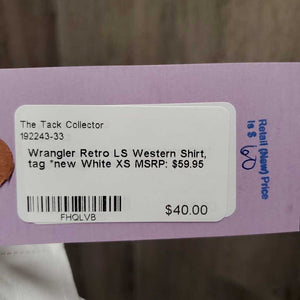 LS Western Shirt, tag *new