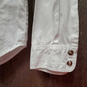 LS Western Shirt, snaps "Airdrie Royalty" *gc, seam puckers, v.linty