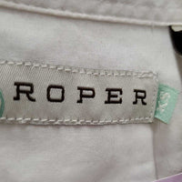 LS Western Shirt, snaps "Airdrie Royalty" *gc, seam puckers, v.linty