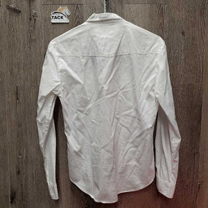 LS Western Shirt, snaps "Airdrie Royalty" *gc, seam puckers, v.linty