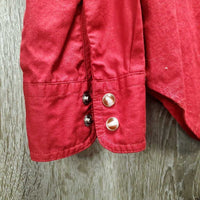 LS Western Shirt,snaps "Airdrie Royalty" *gc, seam puckers, mnr hair
