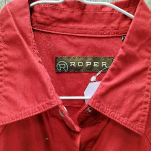 LS Western Shirt,snaps "Airdrie Royalty" *gc, seam puckers, mnr hair