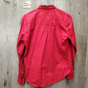 LS Western Shirt,snaps "Airdrie Royalty" *gc, seam puckers, mnr hair