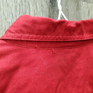 LS Western Shirt,snaps "Airdrie Royalty" *gc, seam puckers, mnr hair