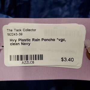 Hvy Plastic Rain Poncho *vgc, clean