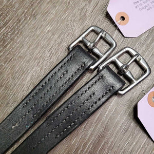 Pr Stirrup Leathers *xc, clean, mnr dents, twists & rubs, mnr uneven