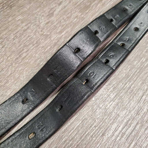 Pr Stirrup Leathers *xc, clean, mnr dents, twists & rubs, mnr uneven