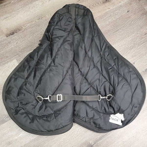 Hvy Padded English Saddle Carry - Storage Bag, Shoulder Strap, Connector Strap, Zipper *vgc, clean, mnr stains, hair & fading