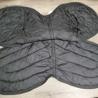Hvy Padded English Saddle Carry - Storage Bag, Shoulder Strap, Connector Strap, Zipper *vgc, clean, mnr stains, hair & fading