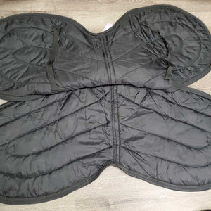 Hvy Padded English Saddle Carry - Storage Bag, Shoulder Strap, Connector Strap, Zipper *vgc, clean, mnr stains, hair & fading