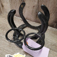 Horseshoe Table Napkin & S&P Holder *vgc, mnr rust & chips/peeled spots
