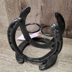 Horseshoe Table Napkin & S&P Holder *vgc, mnr rust & chips/peeled spots