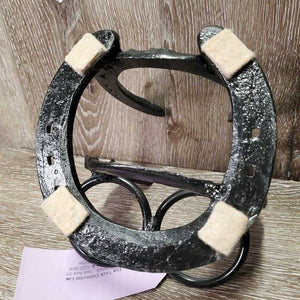 Horseshoe Table Napkin & S&P Holder *vgc, mnr rust & chips/peeled spots