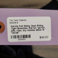 Full Sticky Seat Riding Tight Breeches, Pull On *gc/fair, pills, rubs, dry stickies