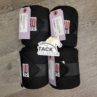 4 Fleece Polos, bag *vgc, clean, mnr hair, clumpy/rubs
