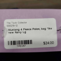 4 Fleece Polos, bag *like new
