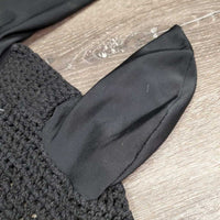 Tie Down Crochet Bonnet Fly Veil, Nose Elastic, 3x piping *xc
