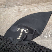Tie Down Crochet Bonnet Fly Veil, Nose Elastic, 3x piping *xc
