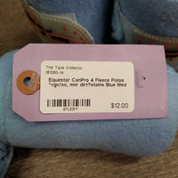 4 Fleece Polos *vgc/xc, mnr dirt?stains
