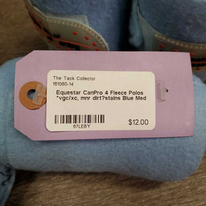 4 Fleece Polos *vgc/xc, mnr dirt?stains