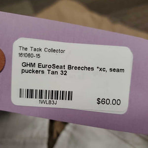 EuroSeat Breeches *xc, seam puckers