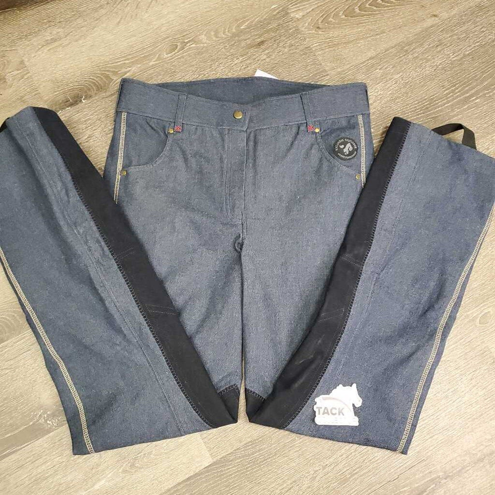 Euro Seat Hvy Denim Boot Cut Breeches, Elastics *like new