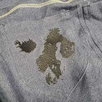 Euro Seat Hvy Denim Boot Cut Breeches, Elastics *like new