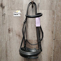 Rsd Leather Dressage Bridle, crank, flash *vgc, clean, residue, dents, creases
