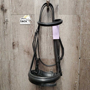 Rsd Leather Dressage Bridle, crank, flash *vgc, clean, residue, dents, creases