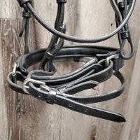 Rsd Leather Dressage Bridle, crank, flash *vgc, clean, residue, dents, creases