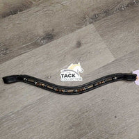 "U" Shaped Thick Paded Bling Browband *vgc, clean, creases
