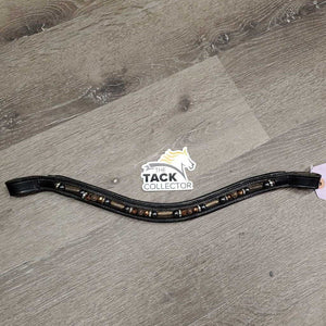 "U" Shaped Thick Paded Bling Browband *vgc, clean, creases