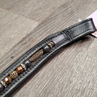 "U" Shaped Thick Paded Bling Browband *vgc, clean, creases
