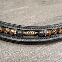 "U" Shaped Thick Paded Bling Browband *vgc, clean, creases
