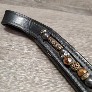 "U" Shaped Thick Paded Bling Browband *vgc, clean, creases